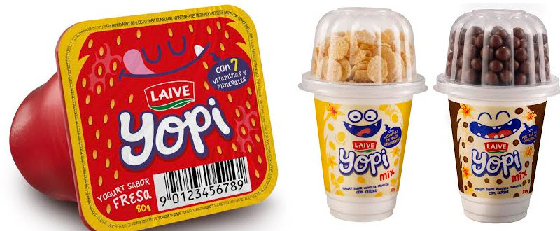 Yogurt Yopi y Yopi Mix con nuevo Envases de Yogurt